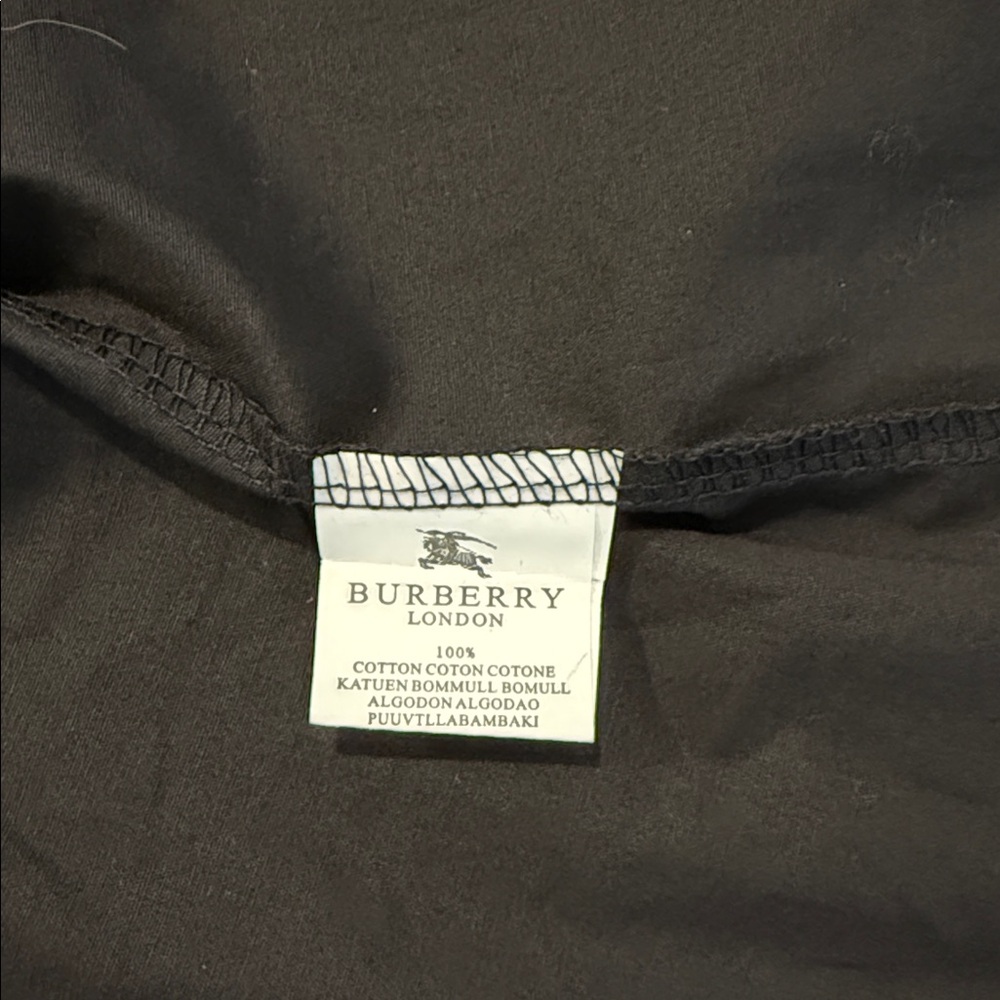 Burberry Black Long Sleeve Button Down Size M - Picture 5 of 5